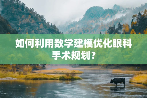 如何利用数学建模优化眼科手术规划？