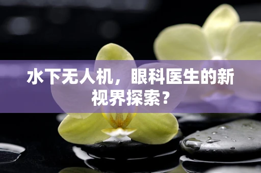 水下无人机，眼科医生的新视界探索？
