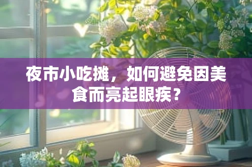 夜市小吃摊，如何避免因美食而亮起眼疾？