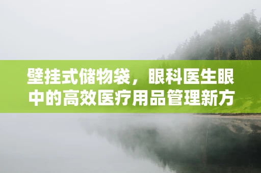 壁挂式储物袋，眼科医生眼中的高效医疗用品管理新方案？