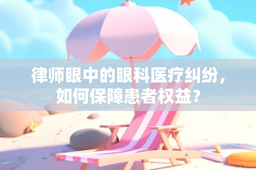律师眼中的眼科医疗纠纷，如何保障患者权益？