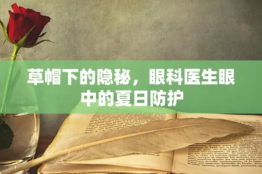 草帽下的隐秘，眼科医生眼中的夏日防护