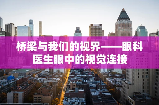 桥梁与我们的视界——眼科医生眼中的视觉连接