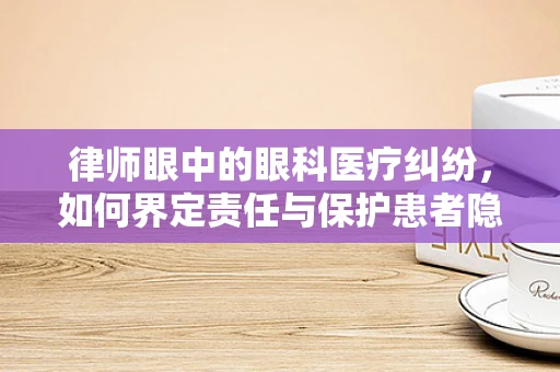 律师眼中的眼科医疗纠纷，如何界定责任与保护患者隐私？