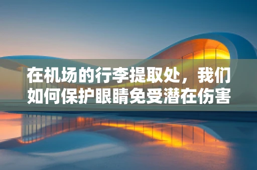 在机场的行李提取处，我们如何保护眼睛免受潜在伤害？
