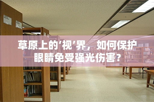 草原上的‘视’界，如何保护眼睛免受强光伤害？