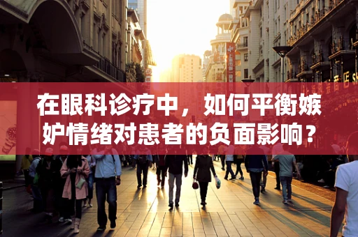 在眼科诊疗中，如何平衡嫉妒情绪对患者的负面影响？
