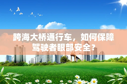 跨海大桥通行车，如何保障驾驶者眼部安全？