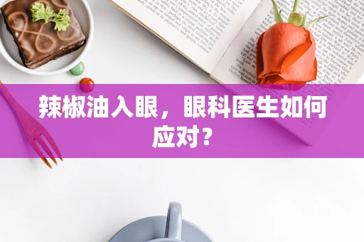 辣椒油入眼，眼科医生如何应对？