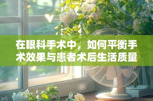 在眼科手术中，如何平衡手术效果与患者术后生活质量？