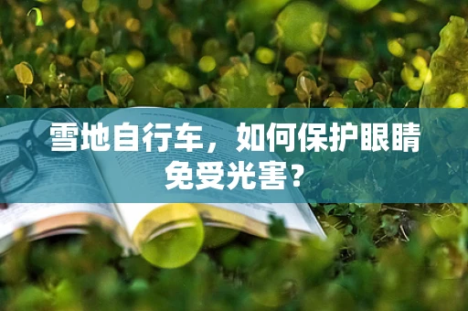 雪地自行车，如何保护眼睛免受光害？