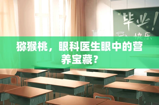 猕猴桃，眼科医生眼中的营养宝藏？