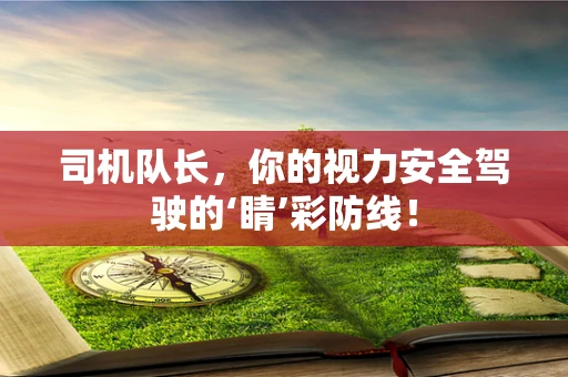司机队长，你的视力安全驾驶的‘睛’彩防线！