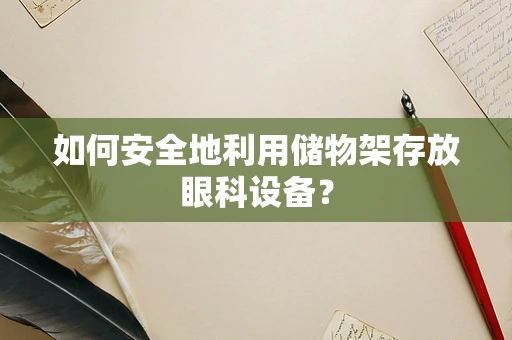 如何安全地利用储物架存放眼科设备？