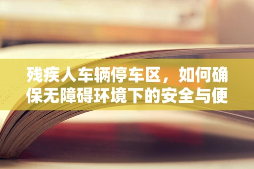 残疾人车辆停车区，如何确保无障碍环境下的安全与便利？