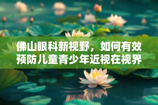 佛山眼科新视野，如何有效预防儿童青少年近视在视界的悄然蔓延？