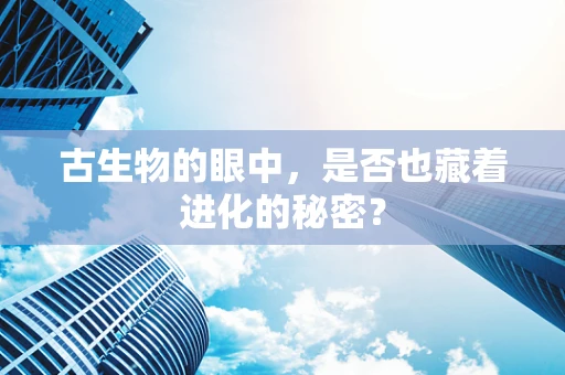 古生物的眼中，是否也藏着进化的秘密？