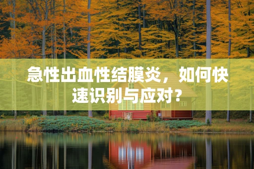 急性出血性结膜炎，如何快速识别与应对？
