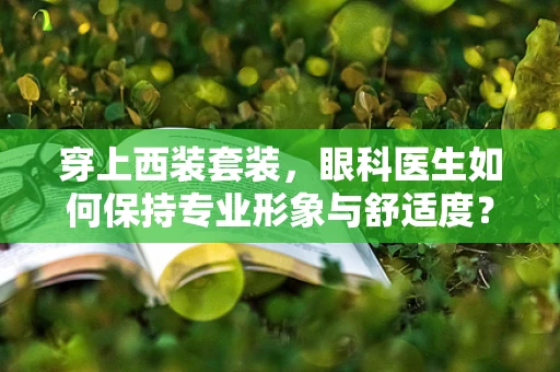穿上西装套装，眼科医生如何保持专业形象与舒适度？