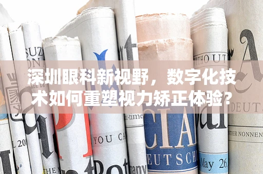深圳眼科新视野，数字化技术如何重塑视力矫正体验？