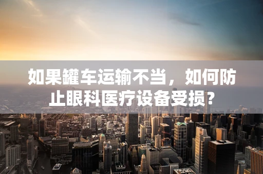如果罐车运输不当，如何防止眼科医疗设备受损？