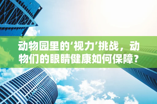 动物园里的‘视力’挑战，动物们的眼睛健康如何保障？