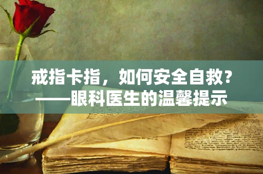 戒指卡指，如何安全自救？——眼科医生的温馨提示