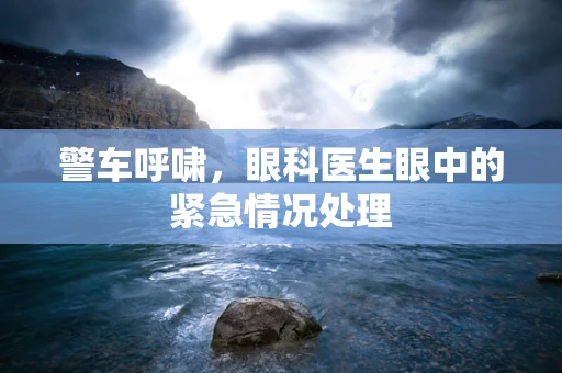 警车呼啸，眼科医生眼中的紧急情况处理