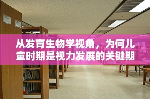 从发育生物学视角，为何儿童时期是视力发展的关键期？