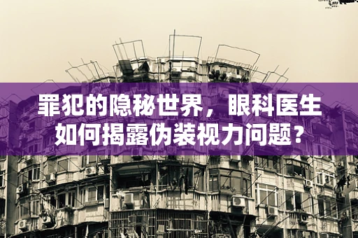 罪犯的隐秘世界，眼科医生如何揭露伪装视力问题？