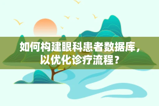 如何构建眼科患者数据库，以优化诊疗流程？