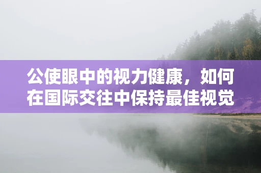 公使眼中的视力健康，如何在国际交往中保持最佳视觉状态？